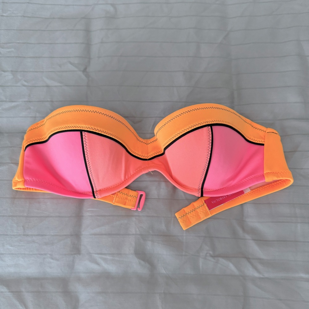 Victoria’s Secret Neon Color Block Underwire Bathing Suit Top